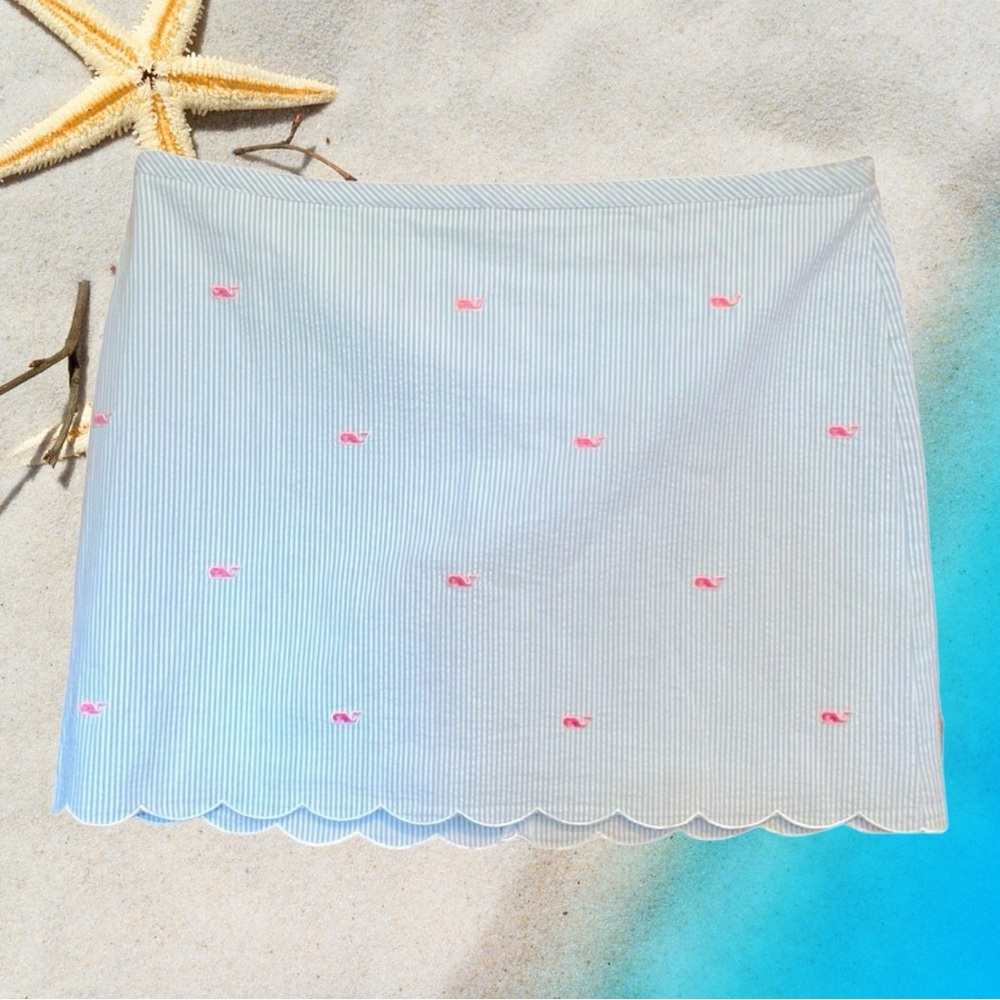 Vineyard Vines Pinstripe Cotton Skirt - Picture 2 of 7